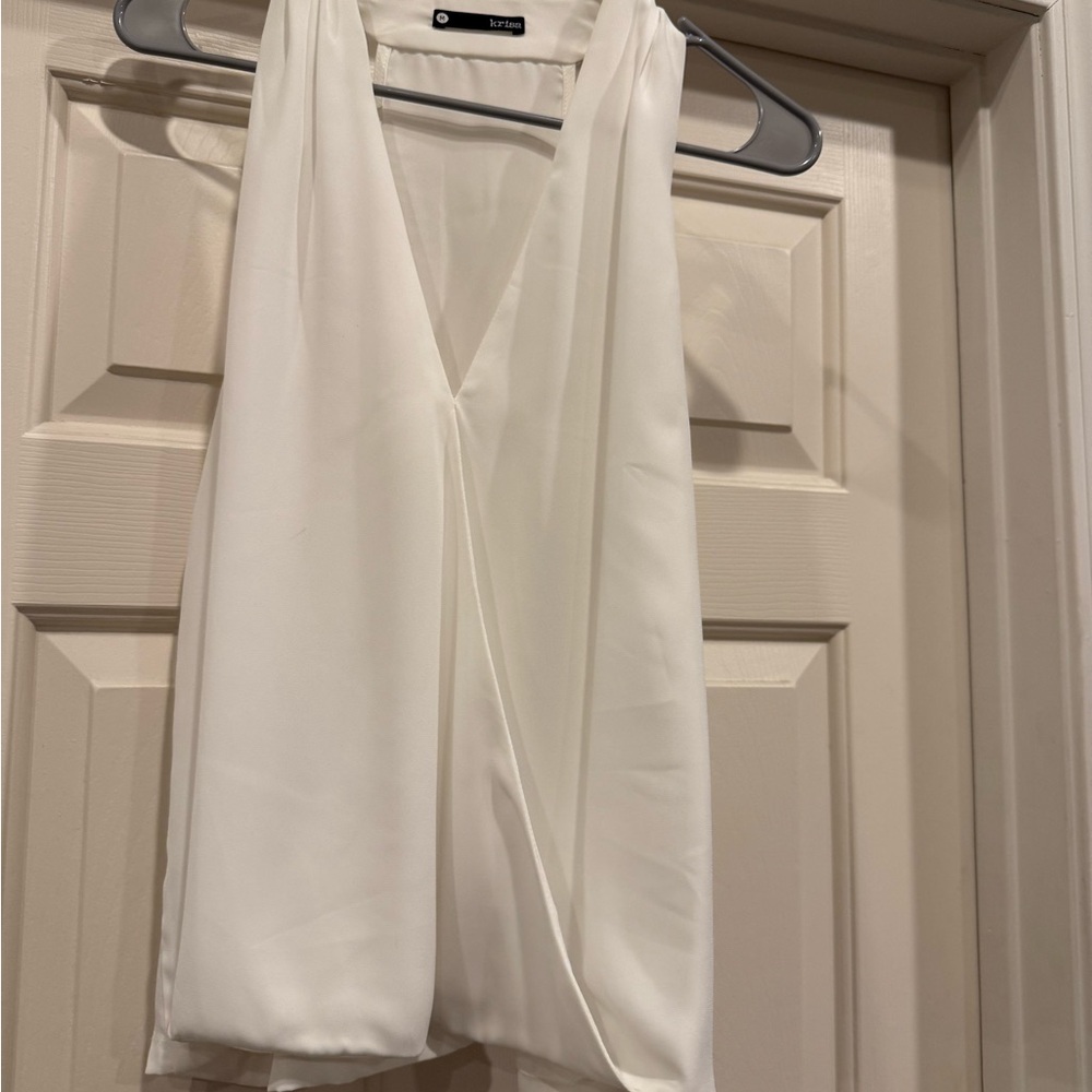 Elegant White Women's Tank Top
